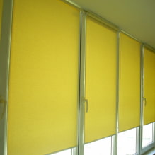 Hengerelt függönyök erkélyen vagy loggiában: típusok, anyagok, szín, kialakítás, rögzítés-4