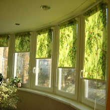 Rolled curtains on a balcony or a loggia: types, materials, color, design, fastening-8