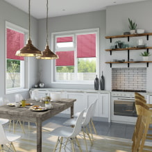 Blinds on the kitchen - the secrets of a stylish and practical interior-4