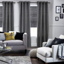 Curtains on grommets - design features and modern ideas in the interior-8
