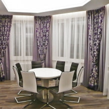 Double curtains: types, fabrics, design, patterns, decor, combination and color selection-3