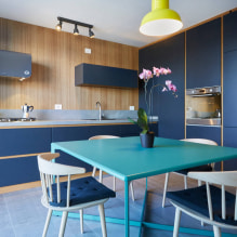 Blå farge i interiøret: kombinasjon, valg av stil, dekor, møbler, gardiner og dekor-6