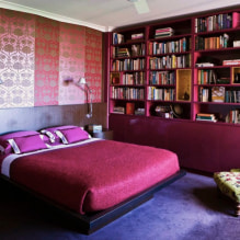 Interior do quarto rosa: combinação, escolha de estilo, decoração, móveis, cortinas e decoração-0