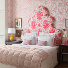 Intérieur de la chambre rose: combinaison, choix de style, décoration, mobilier, rideaux et décoration-1