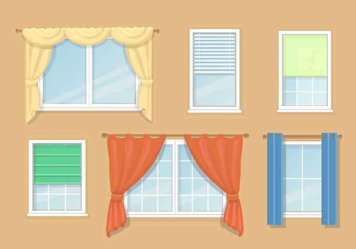 Types de rideaux pour fenêtres: classification avec description, options pour le type, le rideau et le matériau du rideau