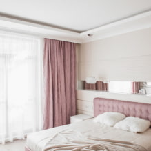 Gipskartonio lubos miegamajam: nuotrauka, dizainas, formų formos ir dizainas-4