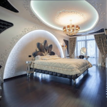 Plasterboard ceilings: photo, types, design, color, lighting, decor, curly, multi-level structures-8