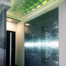 Techos tensados ​​con efecto 3D: diseño y dibujos, ejemplos en el interior de las habitaciones-0