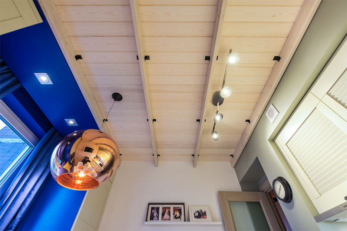 Obkladový strop: pohľady, nápady na dizajn, farba, tvarovaný dizajn, osvetlenie