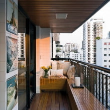 Plafond en bois: vues, design, couleur, éclairage, exemples dans les styles de loft, minimalisme, classique, provence-2