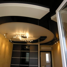 Tvarovaný strop: design, typy (stretch, sádrokarton atd.), Geometrické, zakřivené tvary-0