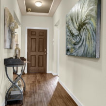 Sufit w korytarzu: rodzaje, kolor, design, kręcone struktury w korytarzu, oświetlenie-0