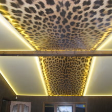 Plafond tendu texturé: imitation de bois, plâtre, brocart, miroir, béton, cuir, soie, etc.-0