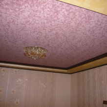 Plafond tendu texturé: imitation de bois, plâtre, brocart, miroir, béton, cuir, soie, etc.-4