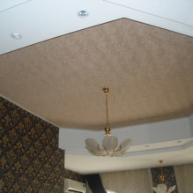 Plafond tendu texturé: imitation de bois, plâtre, brocart, miroir, béton, cuir, soie, etc.-6