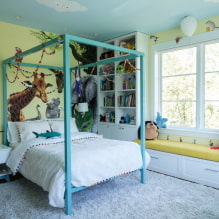 Décoration murale dans une chambre d'enfant: types de matériaux, couleur, décor, photo à l'intérieur-8