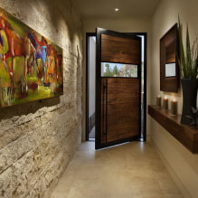 Vægge i gangen: typer finish, farve, design og udsmykning, ideer til en lille korridor-3