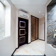 Enduit décoratif dans le couloir et le couloir: types, couleurs, idées de design moderne-7