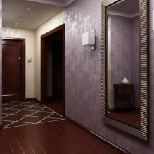 Escayola decorativa en el pasillo y pasillo: tipos, colores, ideas de diseño moderno-8