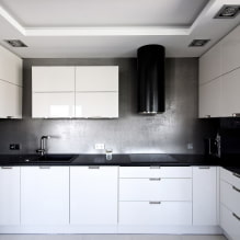 Intonaco decorativo in cucina: tipi, idee di design, colori, rivestimento grembiule-6
