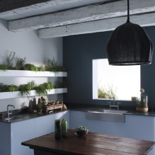 Зидови у кухињи: могућности завршне обраде, избор стила, дизајна, прилагођена рјешења-4