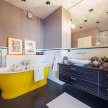 Le choix des miroirs dans la salle de bain: types, formes, décor, couleur, options avec un motif, rétro-éclairage-1