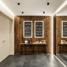 Zrcadlo na chodbě a na chodbě: výhledy, design, výběr umístění, osvětlení, barva rámu-1