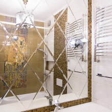 Mirror with facet: photo, facet options, design, shape, location in the interior-0
