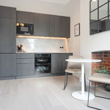 Spejl i køkkenet: typer, former, størrelser, design, layoutindstillinger i interiøret-2