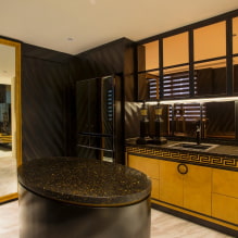 Zrcadlo v kuchyni: typy, tvary, velikosti, design, možnosti rozvržení v interiéru-6