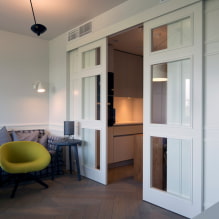 Skandináv stílusú ajtók: típusok, szín, kialakítás és dekoráció, kiegészítők választéka-1
