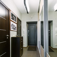 Pintu-pintu wenge di bahagian dalam apartmen: foto, jenis, reka bentuk, gabungan dengan perabot, kertas dinding, lamina, baseboard-1