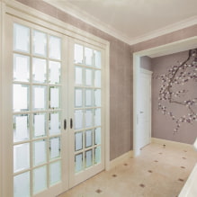 Fehér ajtók a belső terekben: típusok, kialakítás, szerelvények, a falak színével kombinálva, padló-0