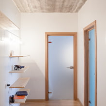 Døre til entré og korridor: typer, design, farve, kombinationer, foto i det indre-3