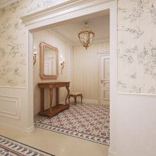 Bue i gangen og korridoren: typer, placering, valg af materiale, form, design-5