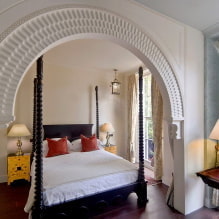 Drywall arches: photos, types, shapes, finishes, interior arch-2 design