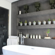 Nišos vonios kambaryje: užpildymo galimybės, vietos pasirinkimas, dizaino idėjos-2