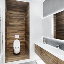 Нише у купатилу: могућности пуњења, избор локације, идеје за дизајн-5