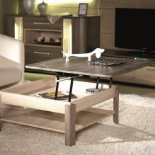 Extendable table: photos in the interior, types, forms, materials, built-in options-8