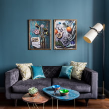 Sofaborde: fotos i det indre, typer, materialer, former, farver, stilarter, design-3