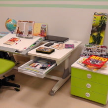 Muutospöytä: valokuvat, tyypit, materiaalit, värit, muotovaihtoehdot, muotoilu-0