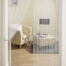 Curtains on the doorway: views, beautiful design ideas, color, photo in the interior-1