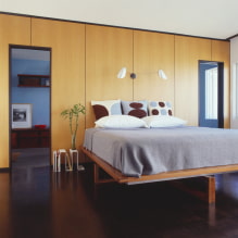 Vznášející se postel v interiéru: typy, tvary, design, možnosti podsvícení-3