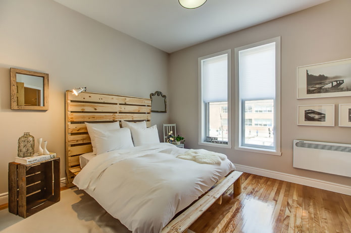 Drewniane łóżka: zdjęcia, rodzaje, kolor, design (rzeźbione, antyczne, z miękkim zagłówkiem itp.)