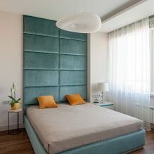 Giường có đầu giường mềm mại: hình ảnh, chủng loại, chất liệu, thiết kế, kiểu dáng, cách phối màu-4