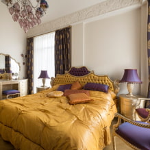 ผ้าคลุมเตียงในห้องนอน: ภาพถ่ายการเลือกวัสดุสีการออกแบบภาพวาด -2