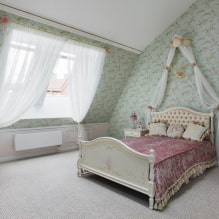 ผ้าคลุมเตียงในห้องนอน: ภาพถ่ายการเลือกใช้วัสดุสีการออกแบบภาพวาด -4