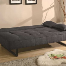 Sofa bed: hình ảnh, các loại cơ chế, vật liệu bọc, thiết kế, màu sắc, hình dạng-3