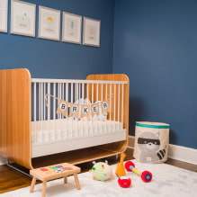 Dječji krevetići za bebe: fotografije, vrste, oblici, boje, dizajn i dekor -0