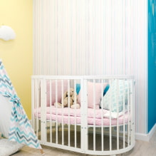 Lits pour bébés: photos, types, formes, couleurs, design et décoration -8